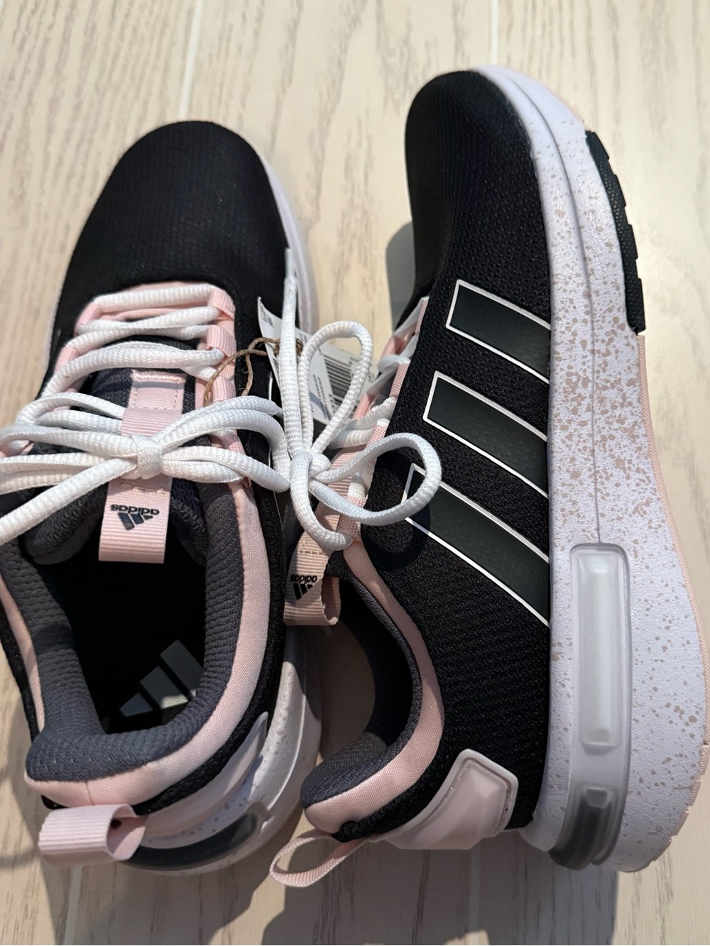 Adidas IH2333 Racer TR23 Black Pink‎ Cloudfoam Sneakers Women’s 8 NEW - Picture 7 of 9